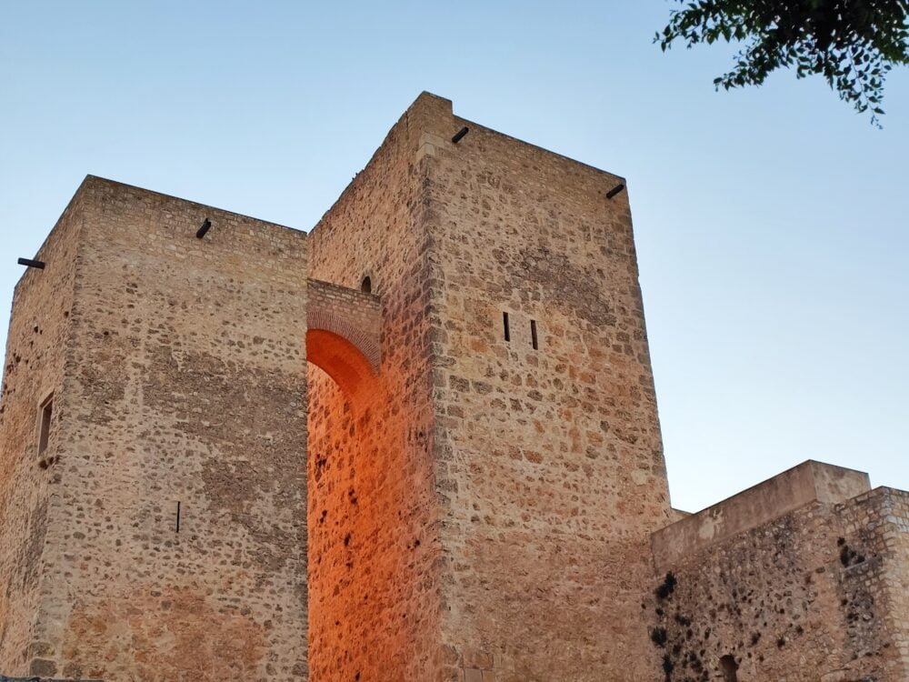 Towers of the old castle of Uclés in Cuenca