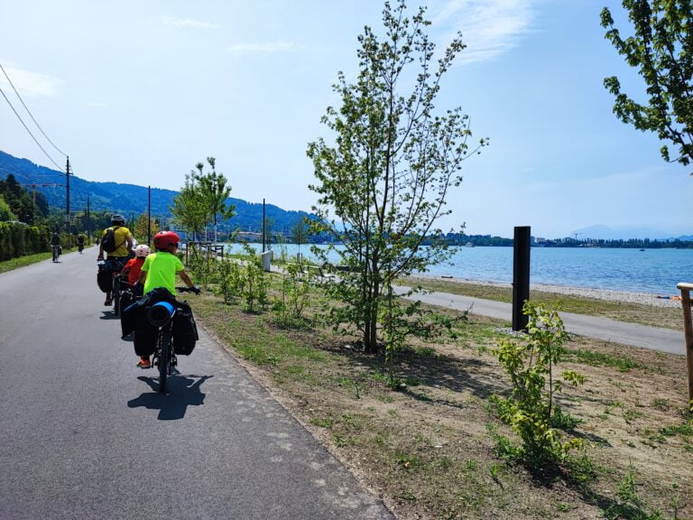 La millor platja i la més gran que hem vist del Llac Constanza, a Àustria abans d'arribar a Bregenz des d'Alemanya