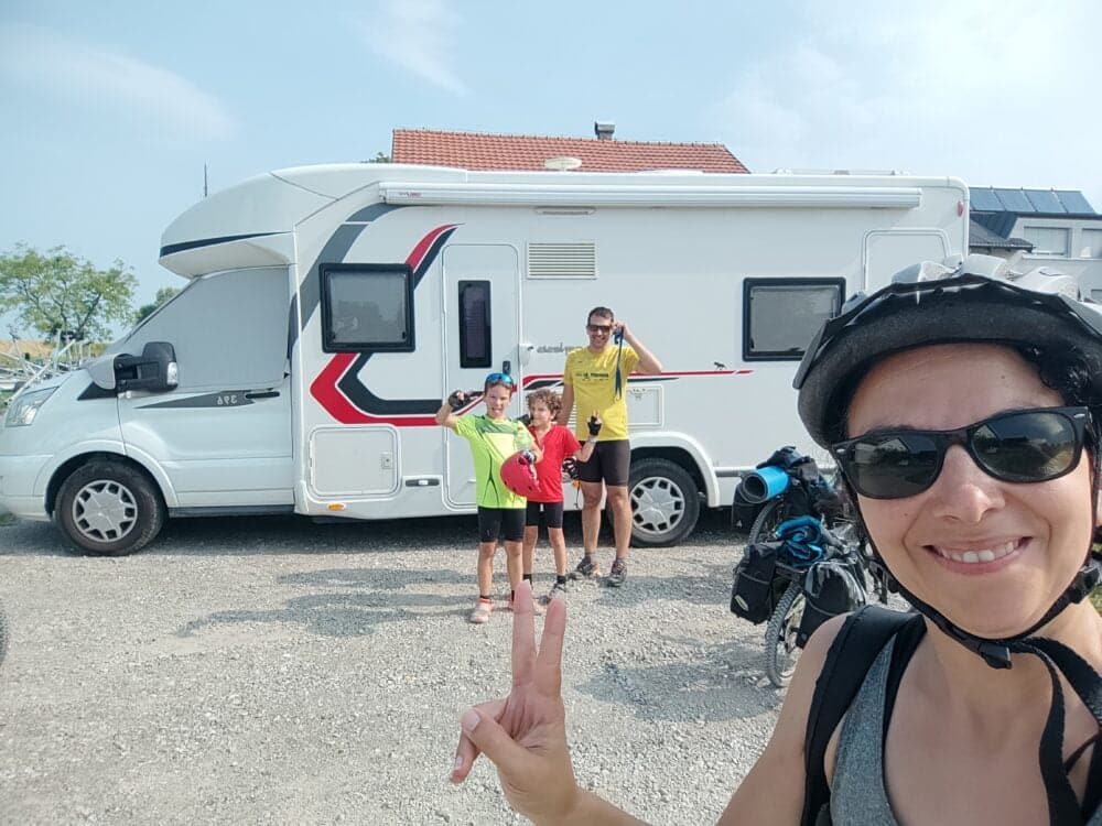 Llegada a la Kucavana, nuestro punto de salida de esta ruta cicloturista por el Lago Constanza de casi 180 km hechos