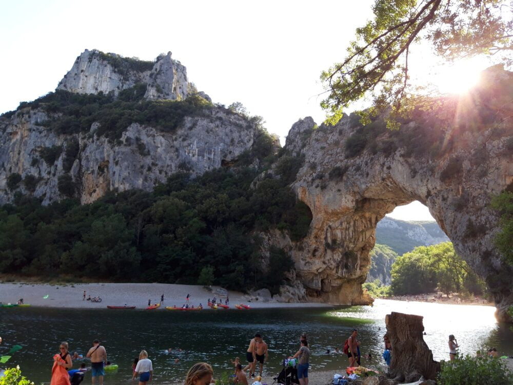 Pont d'Arc en l'Ardèche en autocaravana