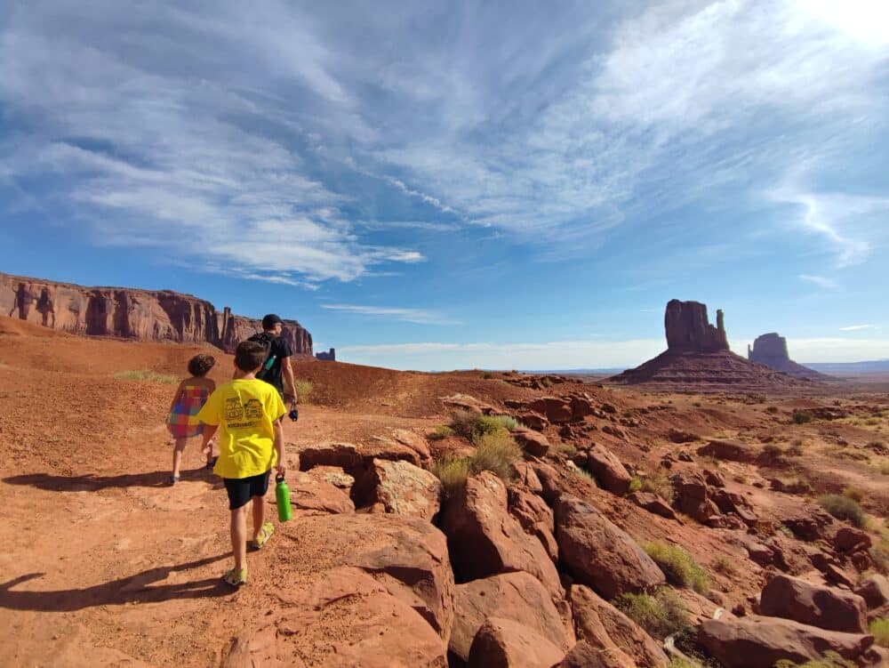 Haciendo la ruta del Wilcat Trail a pie