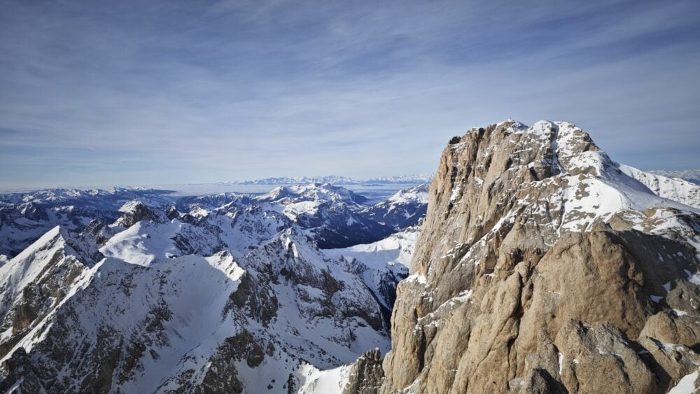 Punta Penia, el pico más alto de la Marmolada de 3343 metros