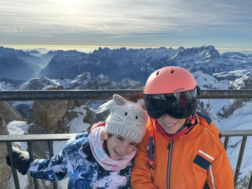 On the highest terrace of the Dolomites in the Marmolada.