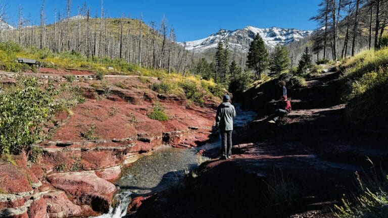 Dans le canyon Red Rock du parc national des Lacs-Waterton, un incontournable des Lacs-Waterton