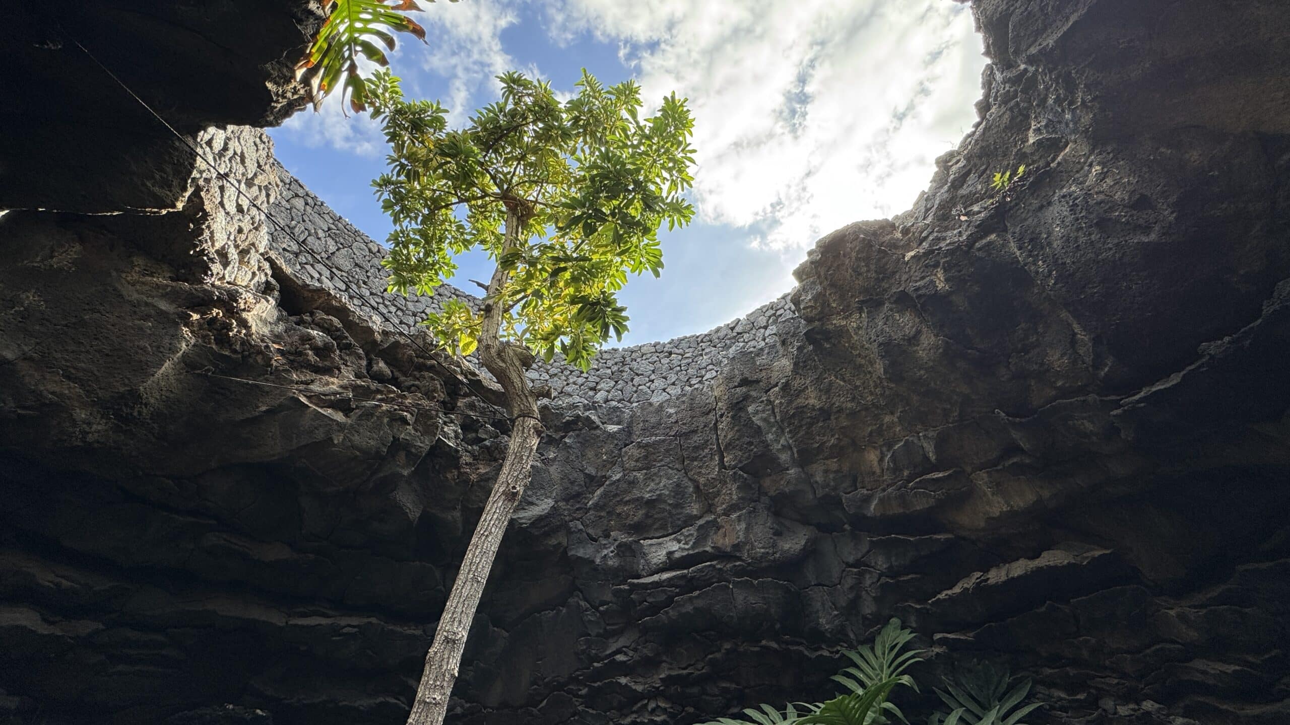 Interior de la Casa Museo de César Manrique en Tahíche, construida