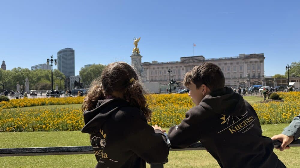 Palacio de Buckingham, durante el free tour que hicimos de Londres