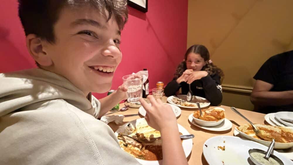 Cenando en un hindú: recordar decir not spisy jejej