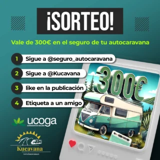 ✨ ¡SORTEO! 🚐🚌🚍

¿Te gustaría ganar un premio increíble para tus aventuras en autocaravana o camper? 

¡Participa en el sorteo junto a @seguro_autocaravana y gana 300 euros para tu seguro de autocaravana o camper con ellos! 🎉

👉 ¿Cómo participar?

1️⃣ Sigue a @seguro_autocaravana y @kucavana en Instagram.

2️⃣ Menciona a un amigo en los comentarios (¡cuantos más comentarios, más oportunidades de ganar!).

3️⃣ Dale “Like” a esta publicación.

📆 Participa desde hoy, 21 de marzo, hasta el 31 de marzo a las 12:00h.

🏆 Anunciaremos al ganador/a el 1 de abril en stories de @kucavana.

⚠️ Sorteo válido en España para mayores de 18 años. Consulta las bases en el link de la bio.

¡Mucha suerte! 🍀🚐💨

#seguroautocaravana #seguroautocaravanas #segurocamper #autocaravana #vanlife #campervan #campervanlife🚐 #enautocaravanamolamas #enfurgomolamas